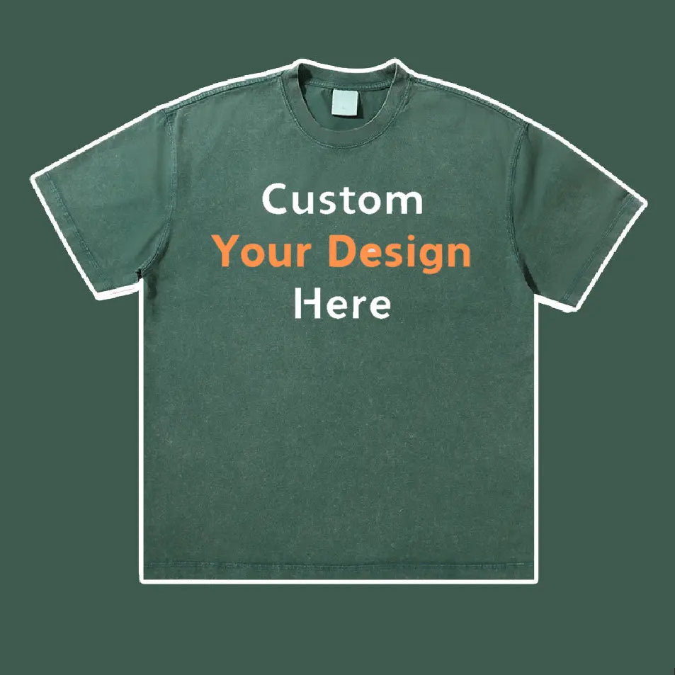 Custom Your Design Here Embroidery T-Shirt