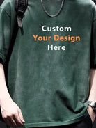 230g Vintage T-shirts with Custom Embroidery