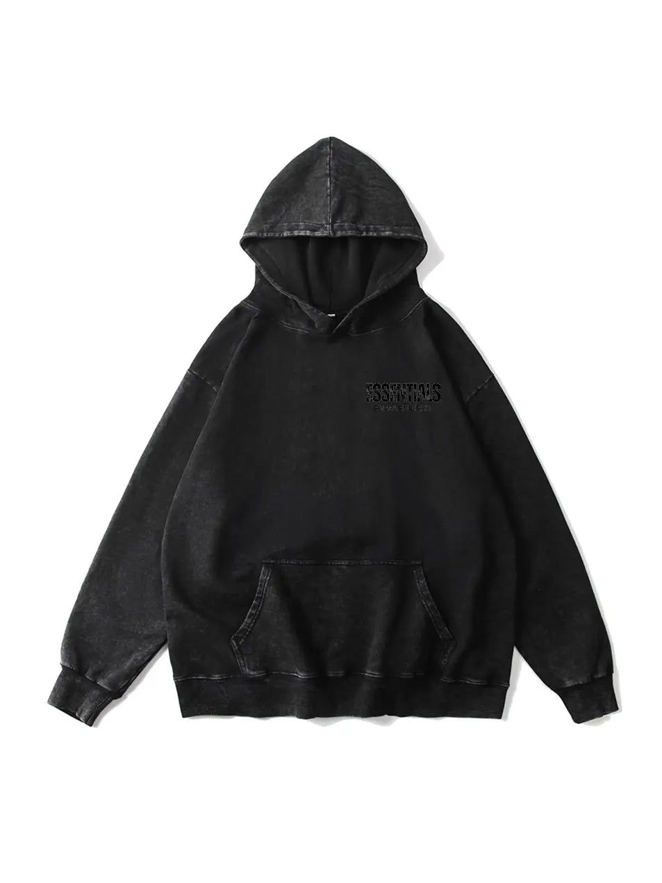 Wash Old 300g Cotton Hoodie Essential Letter Printed Hoodies