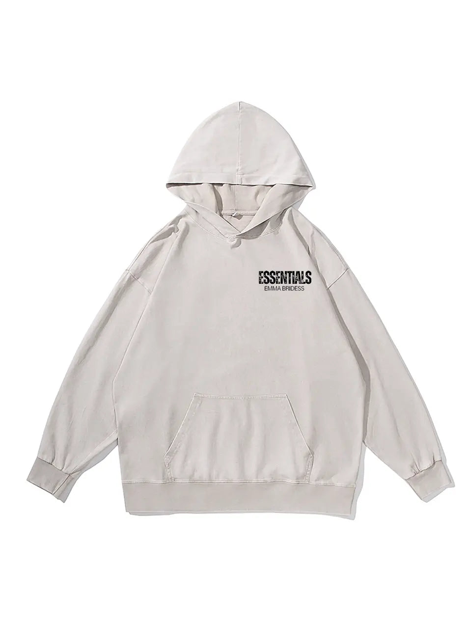 Wash Old 300g Cotton Hoodie Essential Letter Printed Hoodies