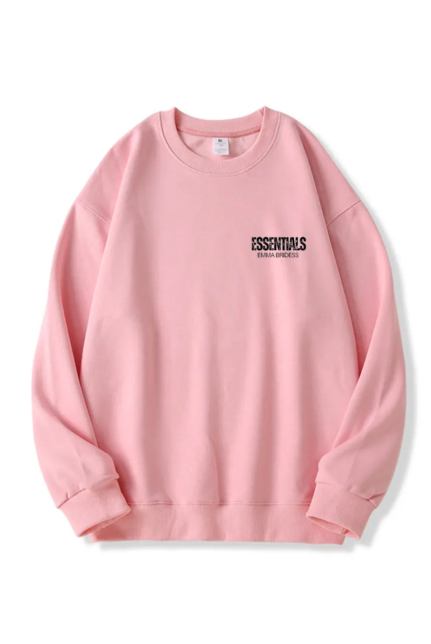 300g Cotton Sweatshirt Essential Letter Printed Sweatshirts