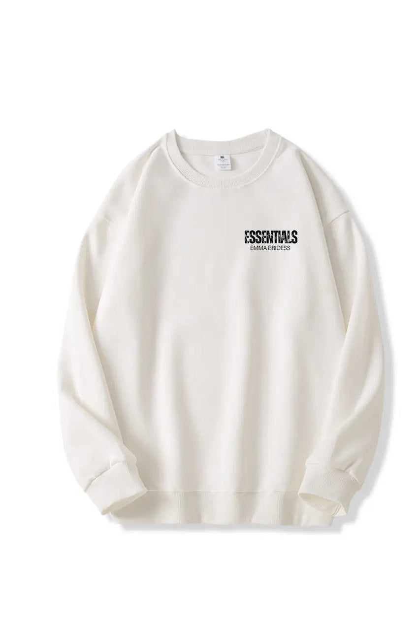 300g Cotton Sweatshirt Essential Letter Printed Sweatshirts