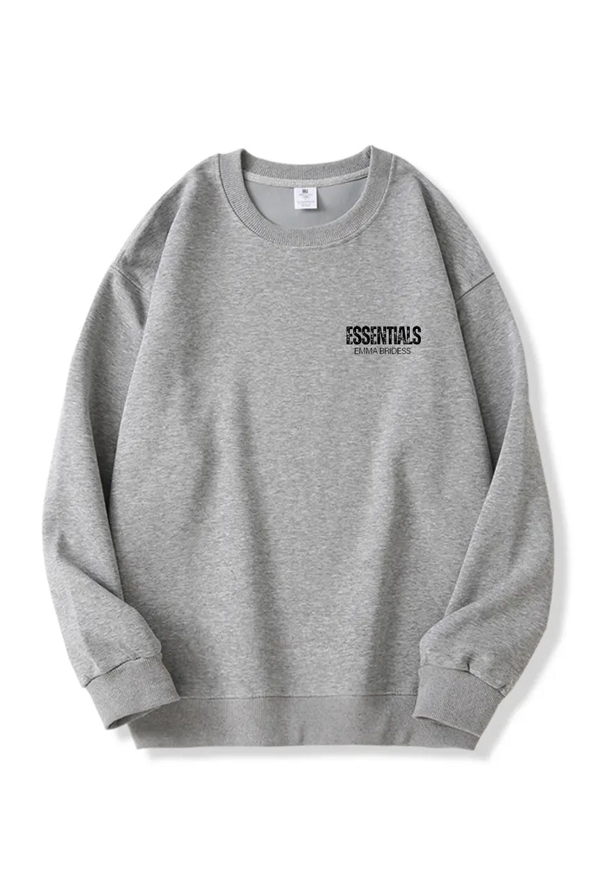 300g Cotton Sweatshirt Essential Letter Printed Sweatshirts
