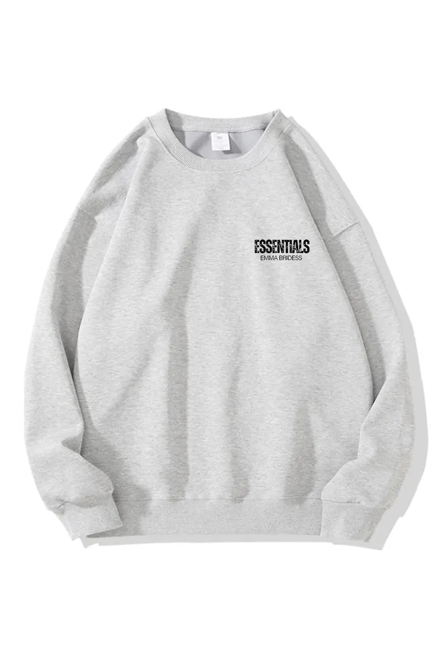 300g Cotton Sweatshirt Essential Letter Printed Sweatshirts