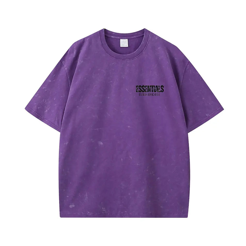 Vintage Wash Old Essential 230g Cotton T-shirt