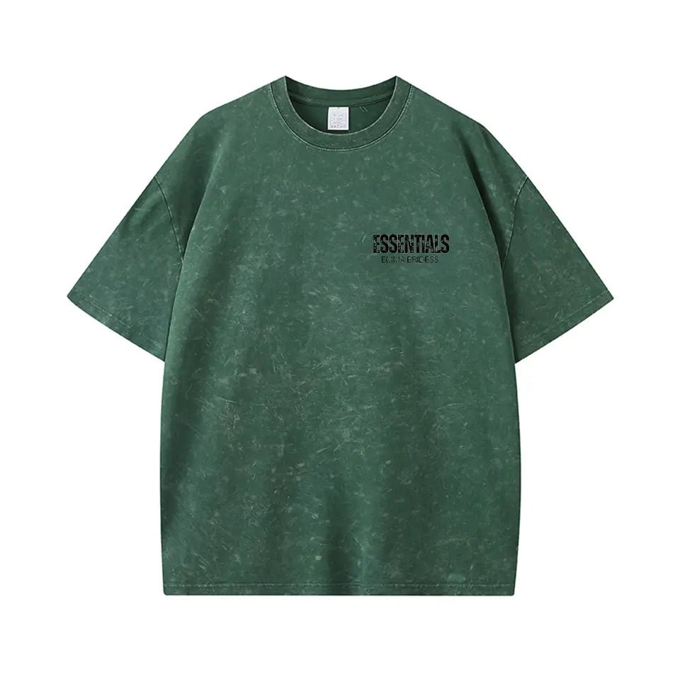 Vintage Wash Old Essential 230g Cotton T-shirt
