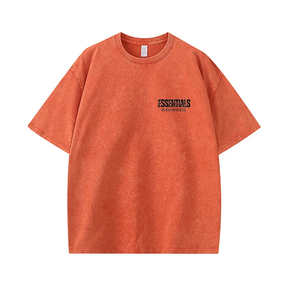 Vintage Wash Old Essential 230g Cotton T-shirt
