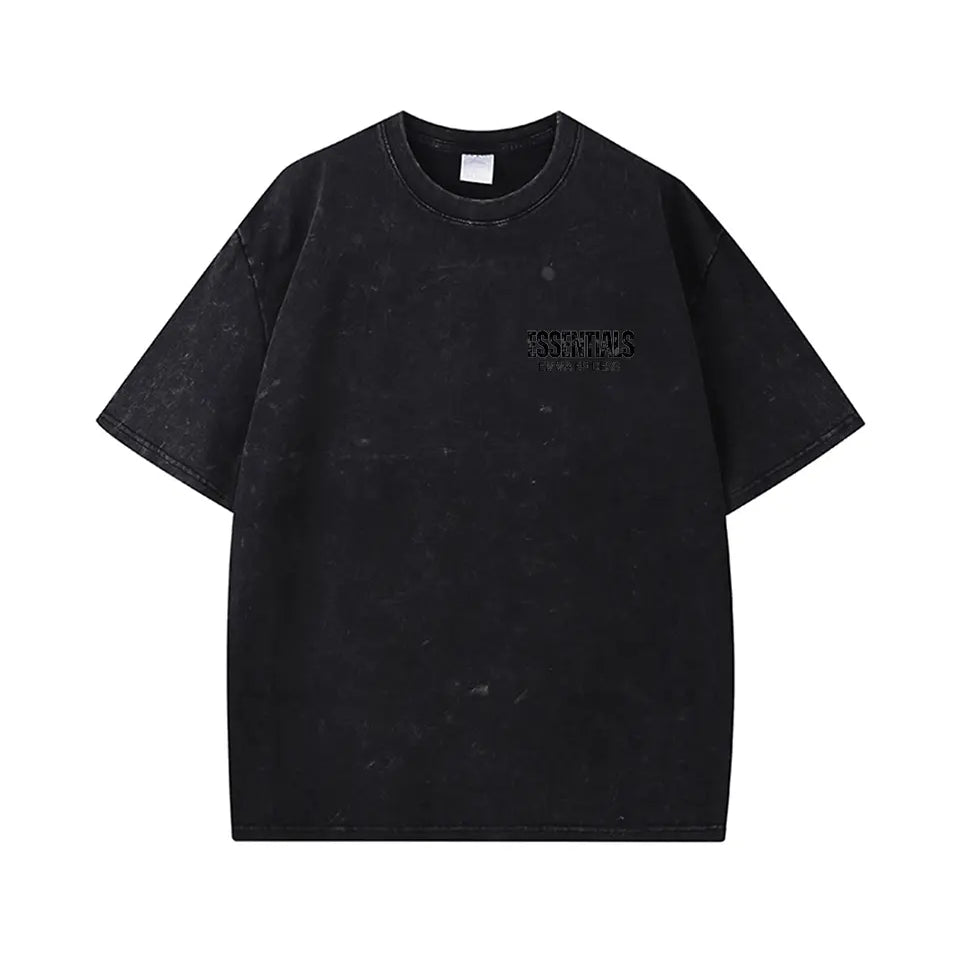 Vintage Wash Old Essential 230g Cotton T-shirt