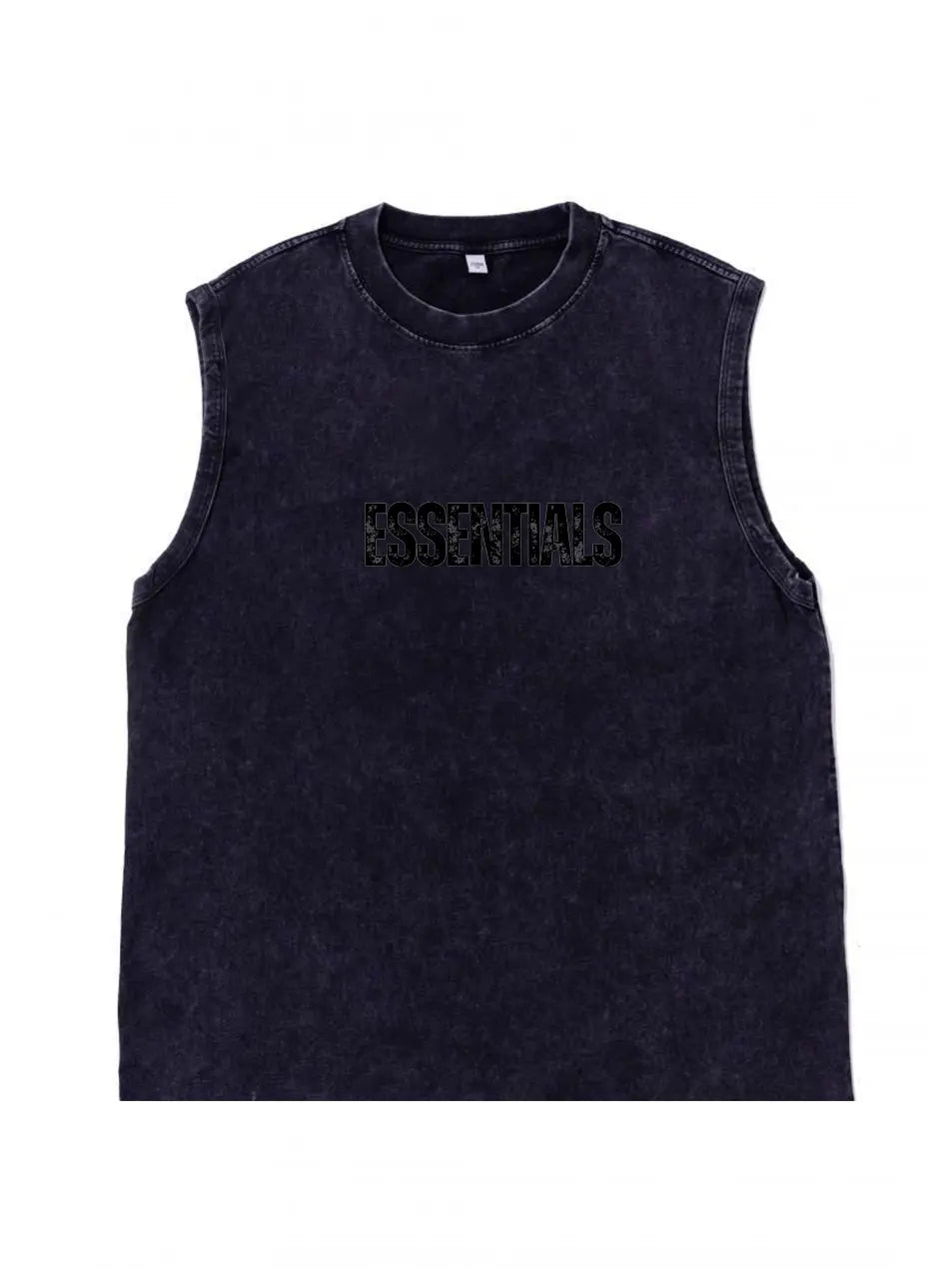 Vintage Wash Old Essential 230g Cotton Sleeveless T-shirt