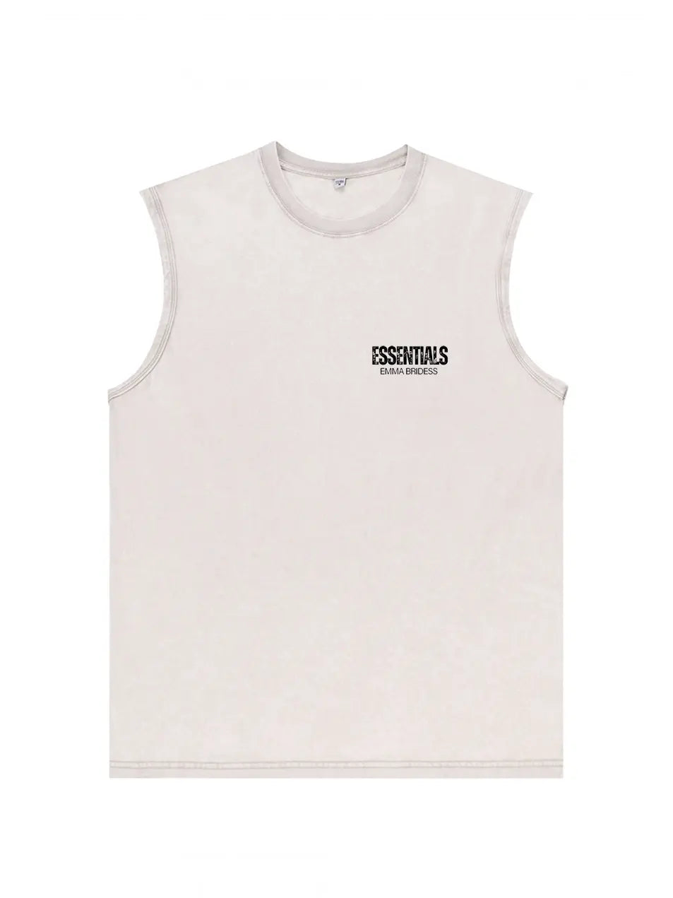 Vintage Wash Old Essential 230g Cotton Sleeveless T-shirt