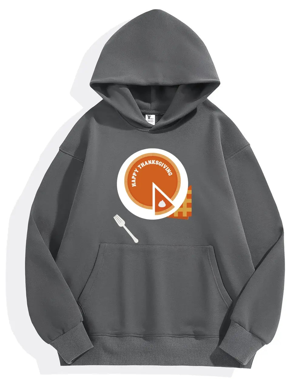 Cartoon Plate Thanksgiving Hoodie