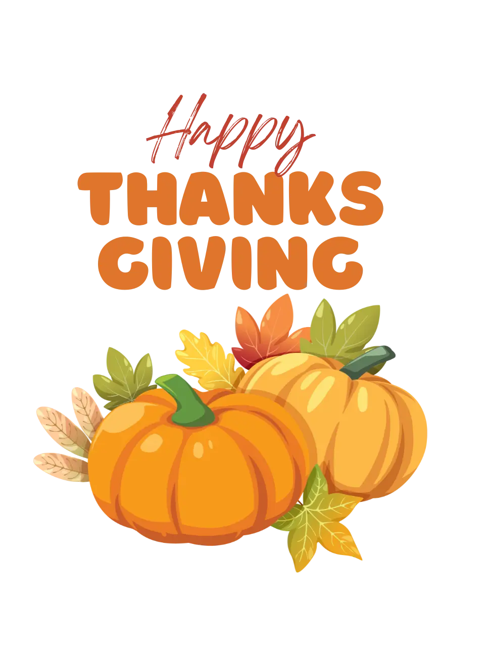 Cartoon Pumpkin Thanksgiving Hoodie