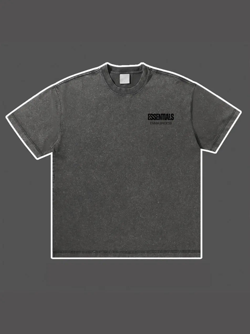Wash Old Vintage Essentials T-shirt 300g Essentials Shirt