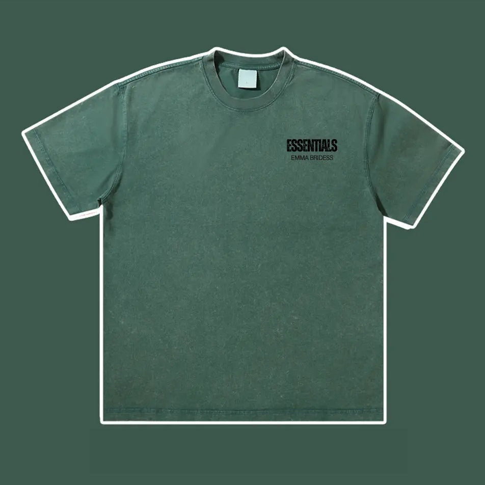 Wash Old Vintage Essentials T-shirt 300g Essentials Shirt