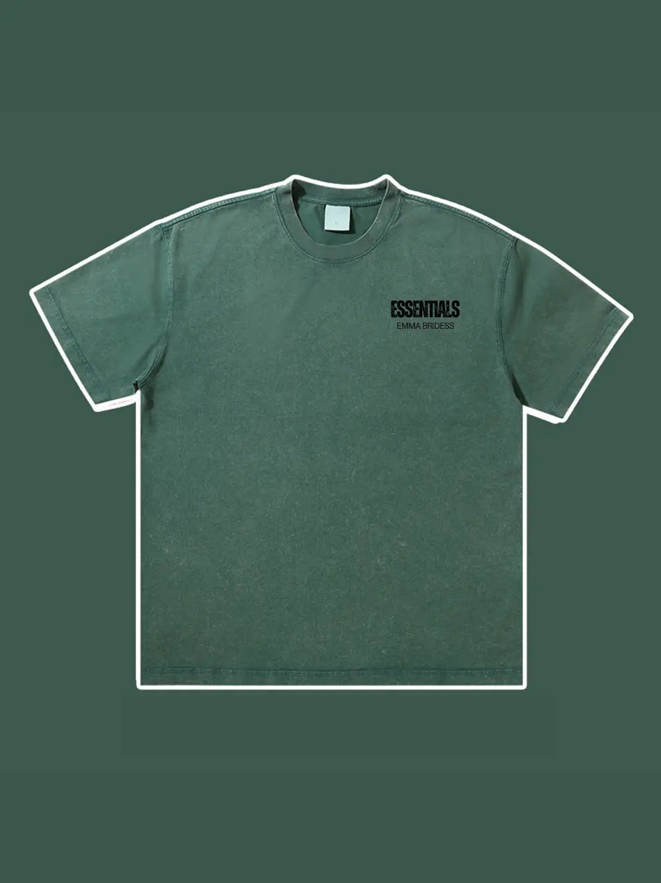 Wash Old Vintage Essentials T-shirt 300g Essentials Shirt