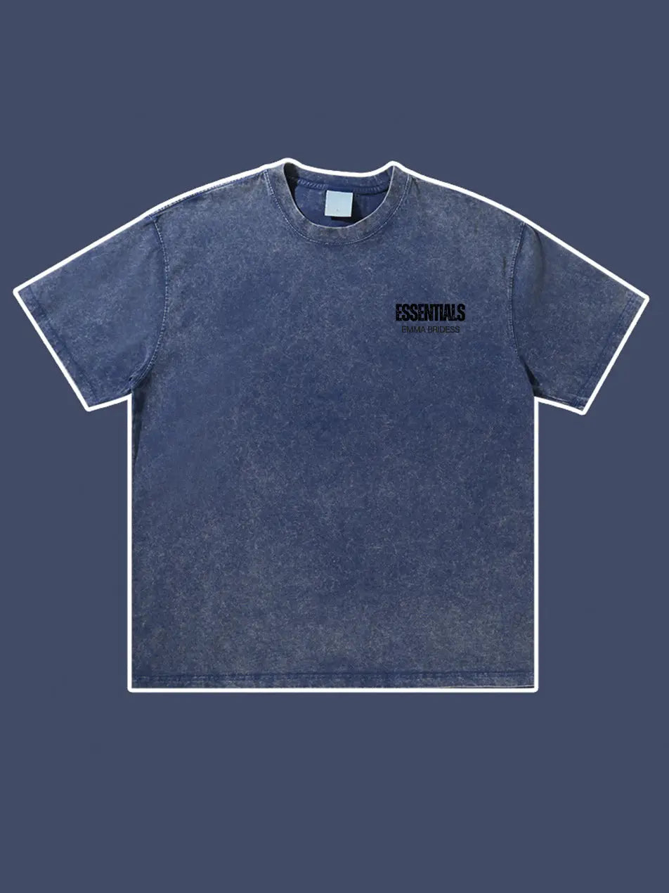 Wash Old Vintage Essentials T-shirt 300g Essentials Shirt