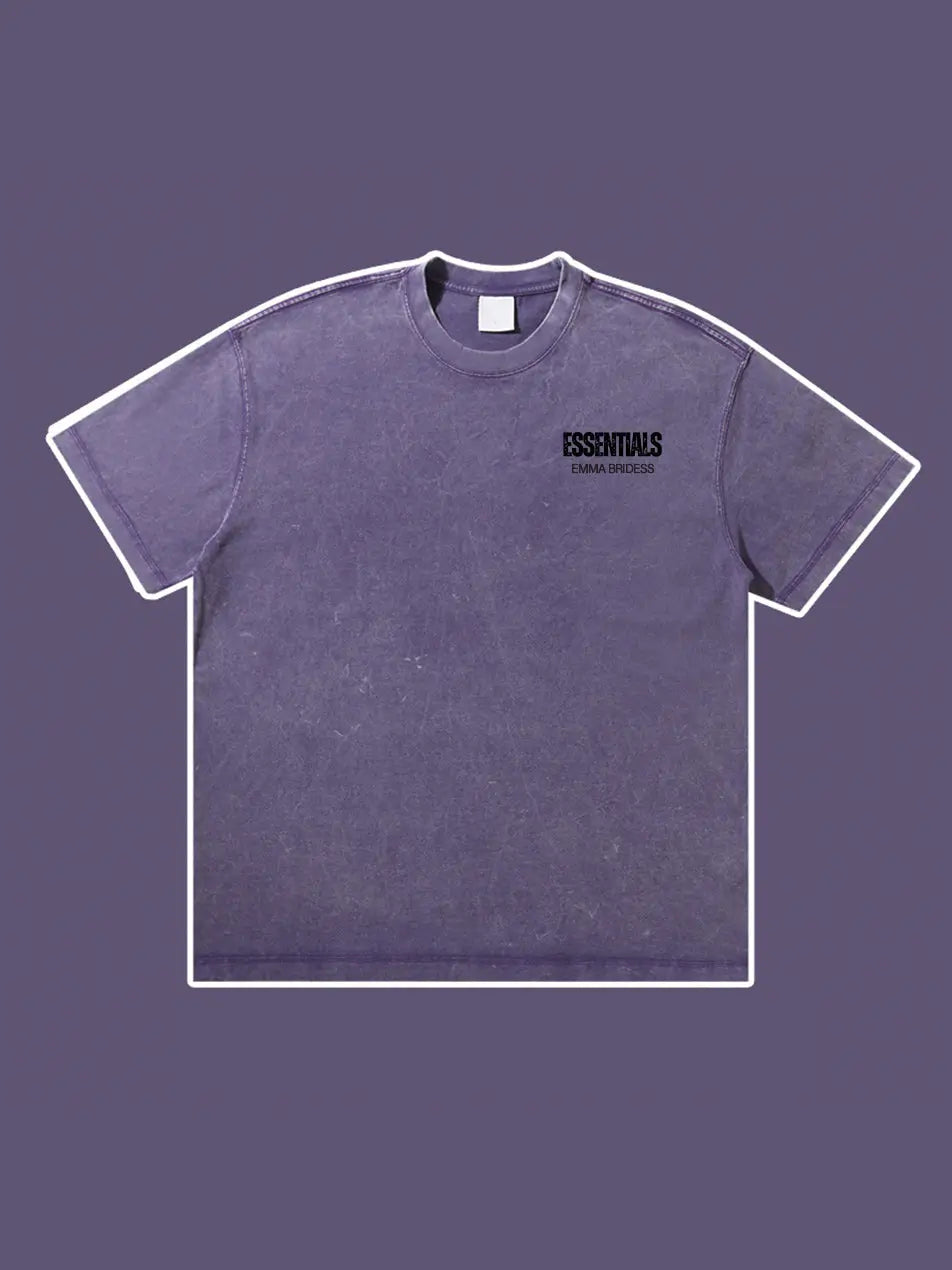 Wash Old Vintage Essentials T-shirt 300g Essentials Shirt