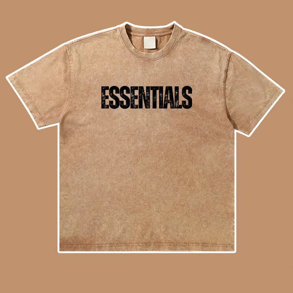Wash Old Vintage Essentials T-shirt 300g Essentials Shirt