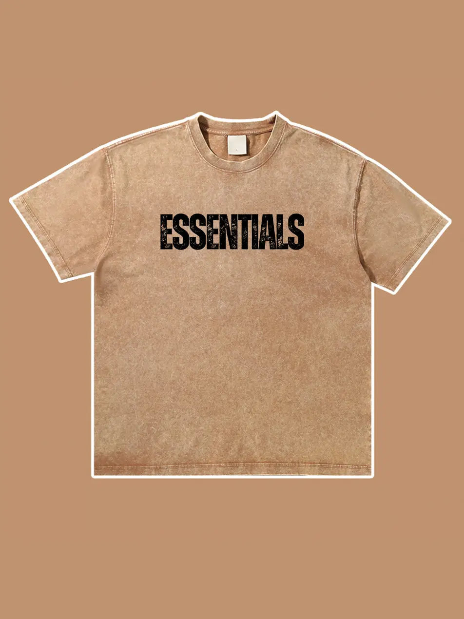 Wash Old Vintage Essentials T-shirt 300g Essentials Shirt