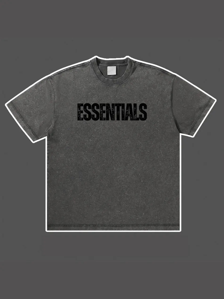 Wash Old Vintage Essentials T-shirt 300g Essentials Shirt