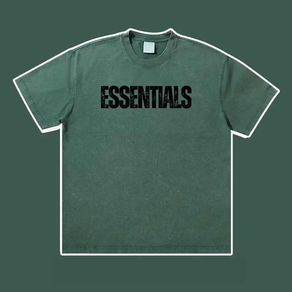 Wash Old Vintage Essentials T-shirt 300g Essentials Shirt