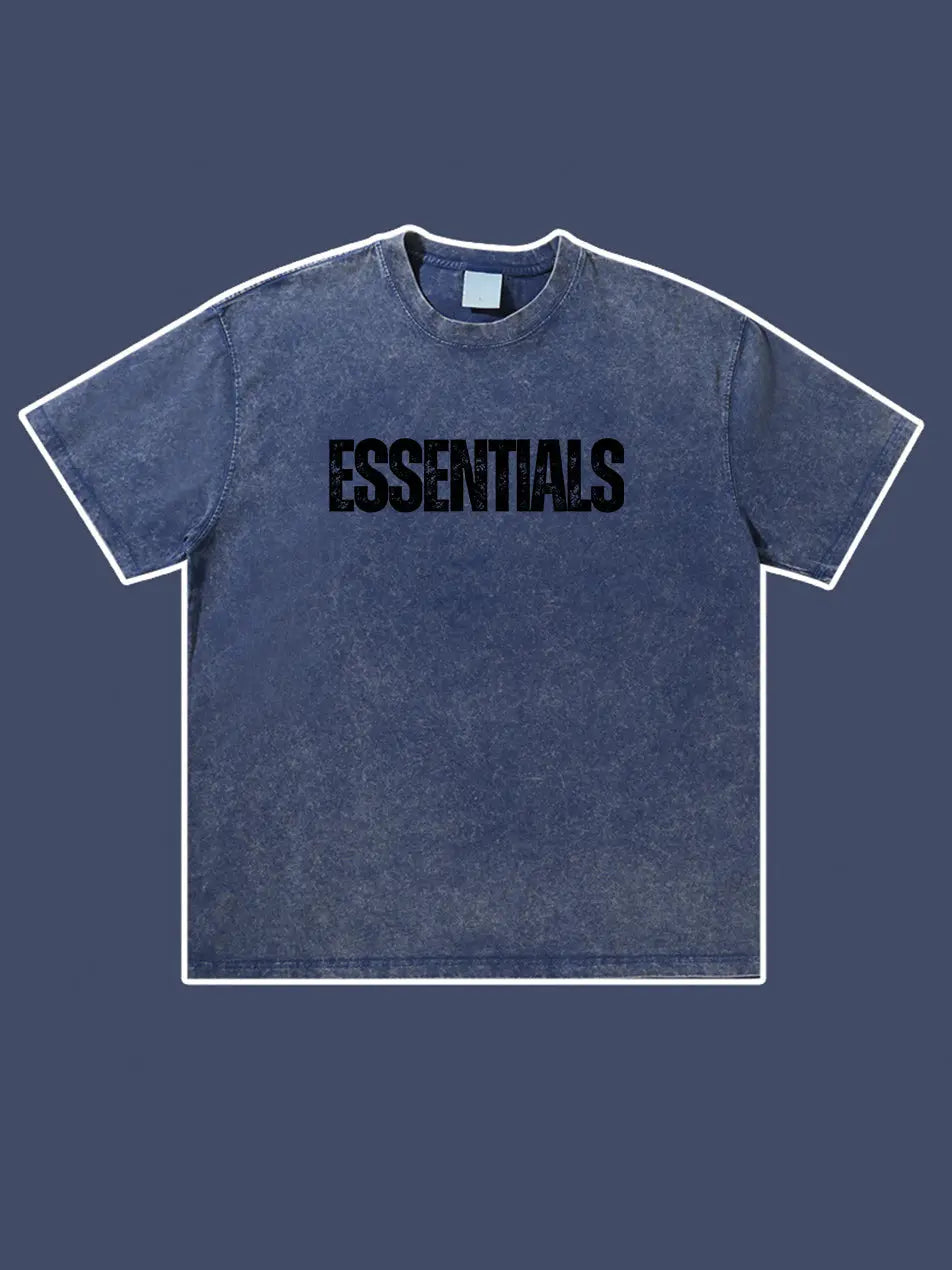 Wash Old Vintage Essentials T-shirt 300g Essentials Shirt