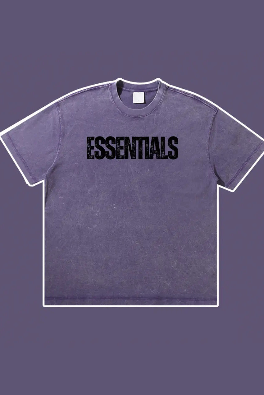 Wash Old Vintage Essentials T-shirt 300g Essentials Shirt