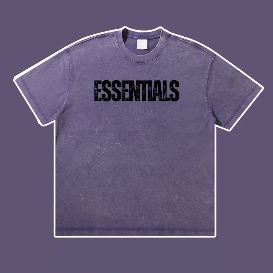 Wash Old Vintage Essentials T-shirt 300g Essentials Shirt
