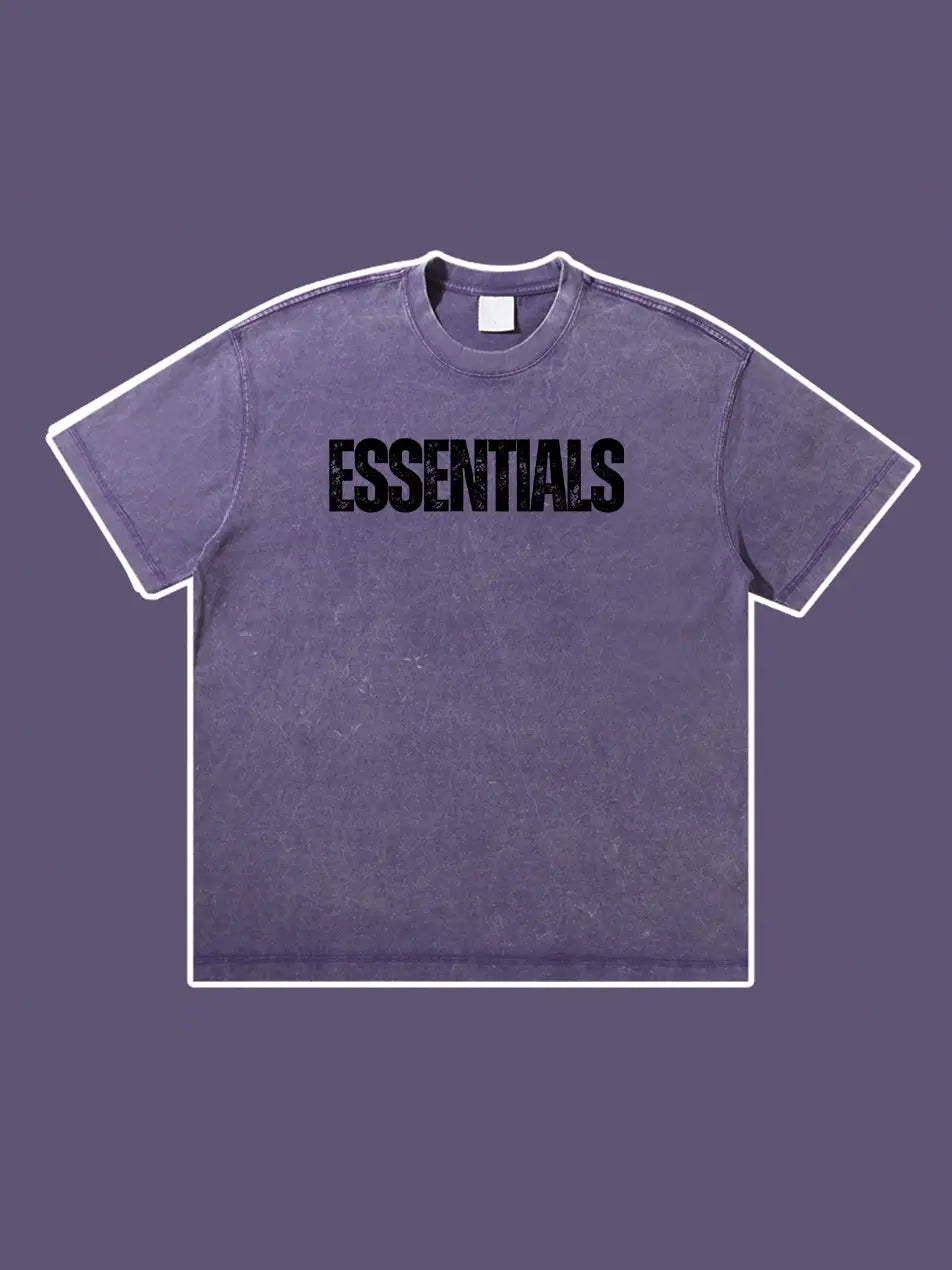 Wash Old Vintage Essentials T-shirt 300g Essentials Shirt