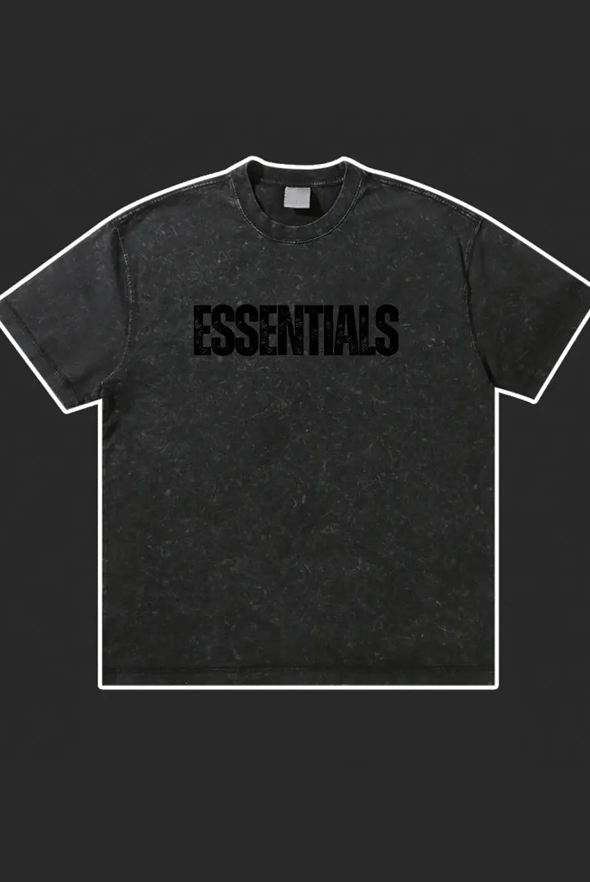 Wash Old Vintage Essentials T-shirt 300g Essentials Shirt