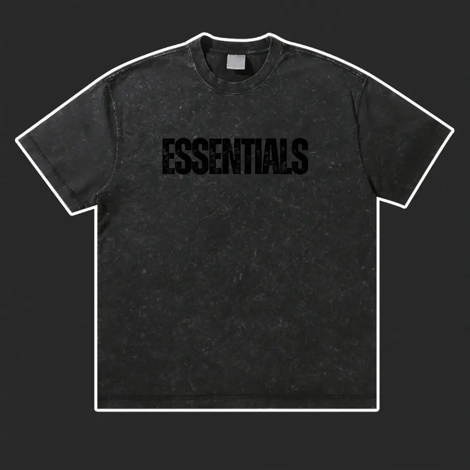 Wash Old Vintage Essentials T-shirt 300g Essentials Shirt