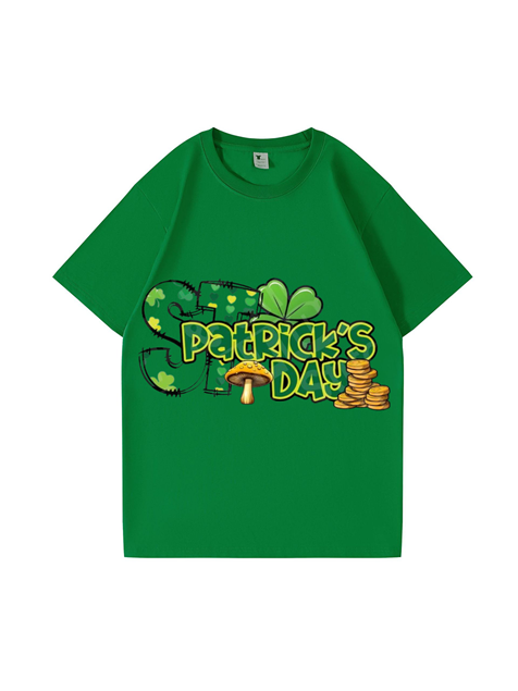 240g St. Patrick's Day Printed Cotton T-shirt Emma Bridess