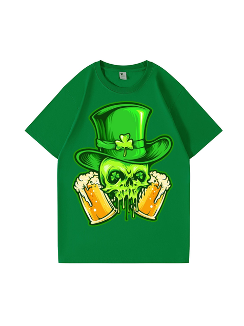 240g Guinness Printed Cotton T-shirt for St. Patrick's Day Emma Bridess