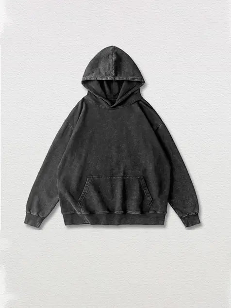 350g Vintage Wash Old Cotton Hoodie