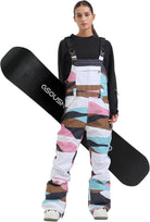 Womens Ski Bibs Snowboard Pants Snow Overalls Waterproof Windproof Winter Outdoor Sports