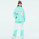 Women’s Winter Hooded Ski Overalls One Piece Snowsuit