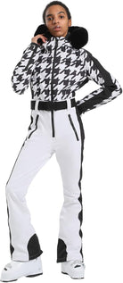Womens Ski Suit One Piece Snowsuit Snowboard Slim Insulated Jumpsuit
