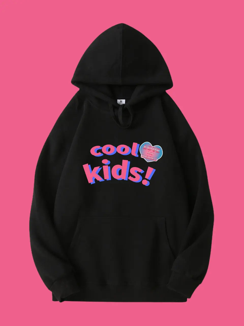 300g Cotton Hoodie Cool Kids Y2K Letter Printed Hoodies Emma Bridess