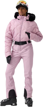 Womens Ski Suits Down One Piece Snowsuit Waterproof Snowboard Jumpsuits