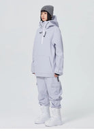 Women’s 2 Piece Ski Suit Set with Hoodie Jacket and Loose Pants