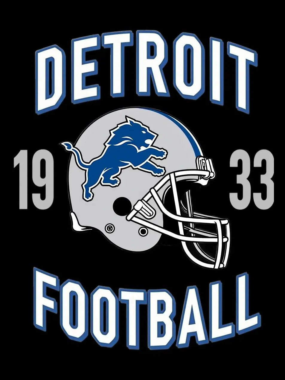 360g NFL Detroit Lions Wash Old Cotton Hoodie