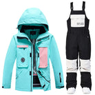 Women’s Winter Hooded Ski Overalls One Piece Snowsuit