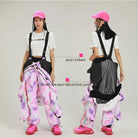 Women’s Retro One Piece Ski Jumpsuit Loose Fit Winter Suit