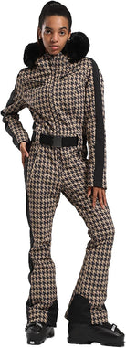 Womens Ski Suit One Piece Snowsuit Snowboard Slim Insulated Jumpsuit