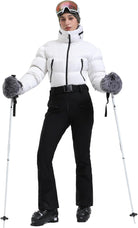Womens Ski Suits Down One Piece Snowsuit Waterproof Snowboard Jumpsuits