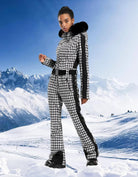 Womens Ski Suit One Piece Snowsuit Snowboard Slim Insulated Jumpsuit