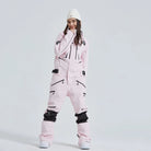 Women’s One Piece Hooded Ski Suit Winter Snowsuit Jumpsuit