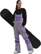 Womens Ski Bibs Snowboard Pants Snow Overalls Waterproof Windproof Winter Outdoor Sports