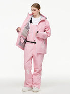 Women’s Ski Outfit Set with Cute Snowboard Jacket and Bib Pants