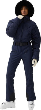 Womens Ski Suits Down One Piece Snowsuit Waterproof Snowboard Jumpsuits